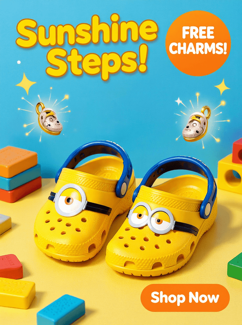 Ad for a crocs footwear